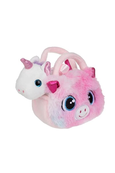 OEM Mini Unicorn de pluș în pungă 13 cm