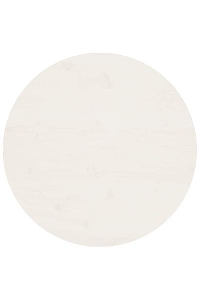 vidaxl Blat de masă, alb, Ø70x2,5 cm, lemn masiv de pin