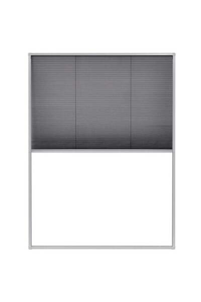 vidaxl Plasă anti-insecte pentru ferestre, aluminiu, 60 x 80 cm