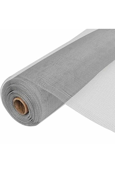 vidaxl Plasa de sarma, argintie, 100 x 500 cm, aluminiu