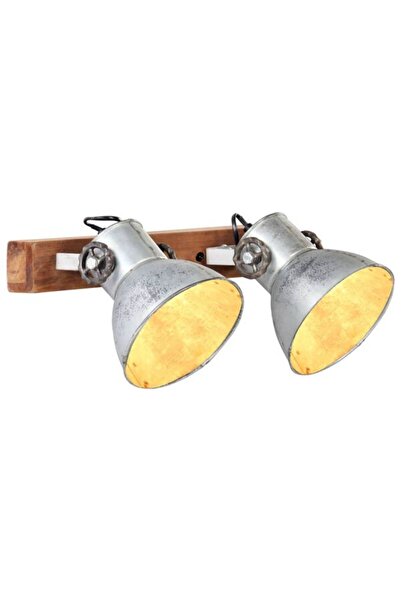 vidaxl Lampă de perete industrială, argintie, 45 x 25 cm, E27