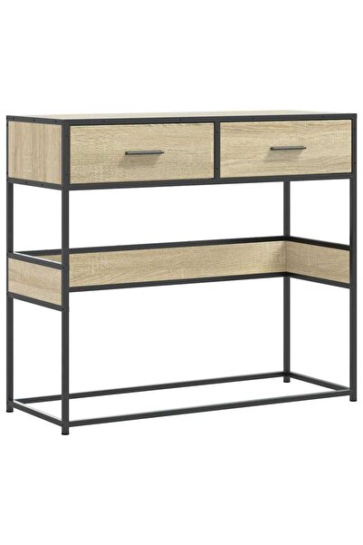 vidaxl Măsuță consolă, stejar sonoma, 90x35x80 cm, lemn prelucrat