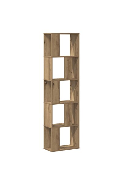 vidaxl Bibliotecă 5 niveluri stejar artizanal 45x23,5x162,5 cm lemn