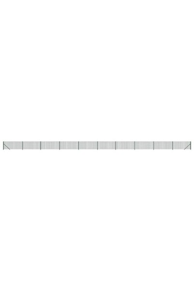vidaxl Gard din plasă de sârmă cu bordură, verde, 0,8 x 25 m