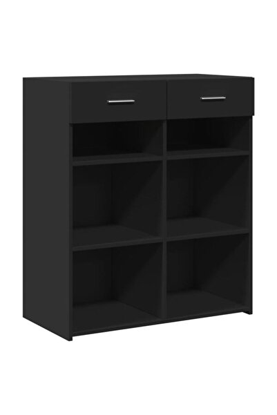 vidaxl Dulap, negru, 80 x 42.5 x 93 cm, lemn prelucrat