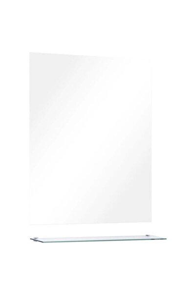 vidaxl Oglindă de perete cu raft, 50 x 60 cm, sticlă securizată