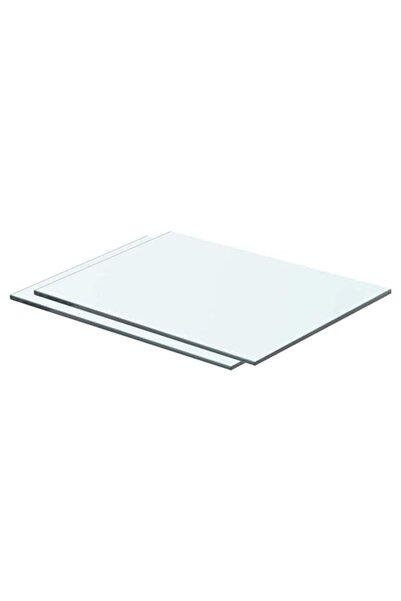 vidaxl Rafturi, 2 buc., 40 x 25 cm, panouri de sticlă transparentă
