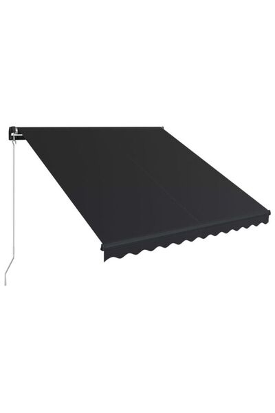 vidaxl Copertină retractabilă manuală, Antracit, 300 x 250 cm