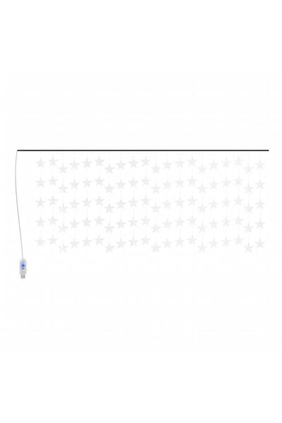 vidaxl Lumini tip perdea 500 LED Alb Rece 8 Funcții