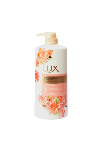 LUX غسول الجسم العطري الفاخر برائحة الساكورا المرطبة طويلة الأمد - 1 لتر