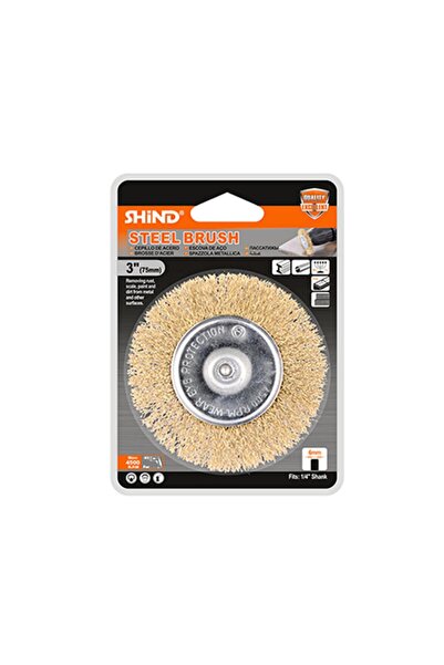 shind Συρματόβουρτσα ίσια για δράπανο 75mm (SHI-94920) (SHI94920)