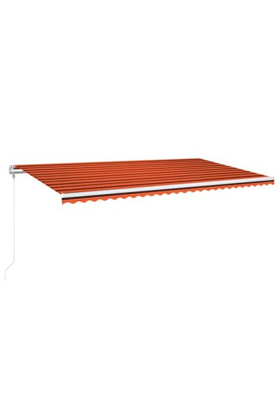 vidaxl Senzor de vânt și LED pentru copertină automată, portocaliu/maro, 600 ...