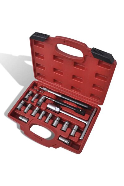 vidaxl Set de freze pentru scaune de injectoare diesel, 17 piese