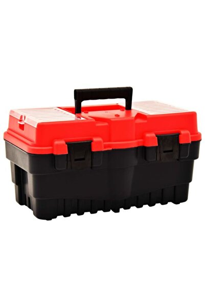 vidaxl Cutie de scule, roșie, 462 x 256 x 242 mm, plastic