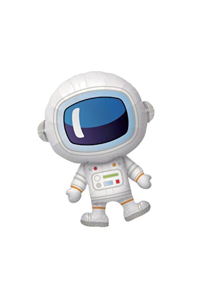 MP Mirific Party Balon din folie metalizată, astronaut, gri, 80x60 cm