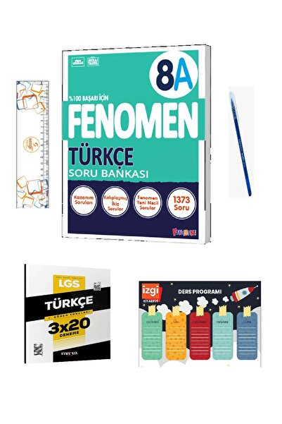 Fenomen Yayıncılık 8 Türkçe A Soru Bankası