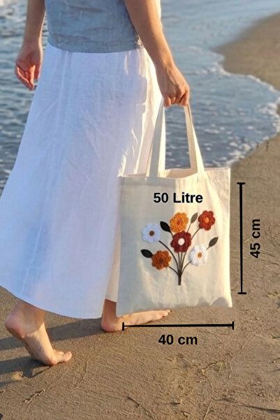 cix short tagline Punch Desenli Büyük Boy Piknik ve Plaj Çantası – Kum Geçirmez – 40x45x15 cm
