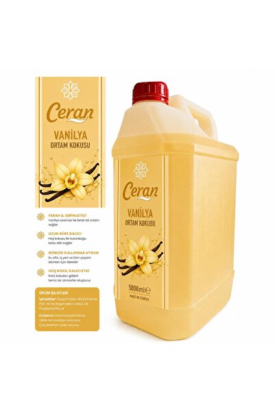CERAN KOLONYA ODA KOKUSU VANİLYA 5 LİTRE CERAN