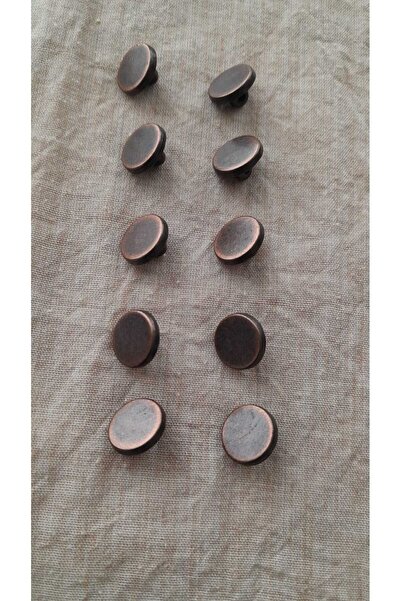 ILCARE Copper Antique Metal Button 10 mm 10 Pieces