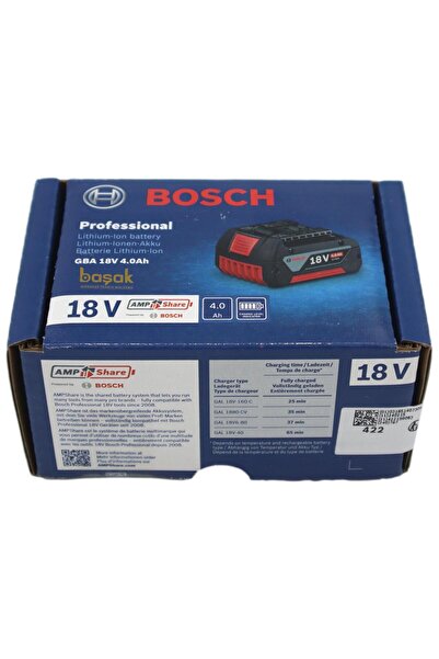 Bosch GBA 18 Volt 4 Ah Li-ion Akü 1600Z00038