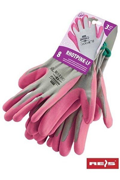 Reis Mănuși de protecție imersate în latex RHOTPINK-LF lady 7