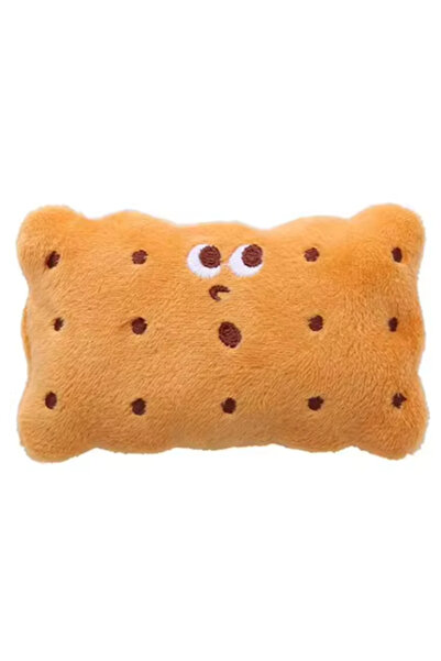 toysme New Design Pet Plush Cat Toy with Rustle Sound Cute Fish-Biscuit-Peanut