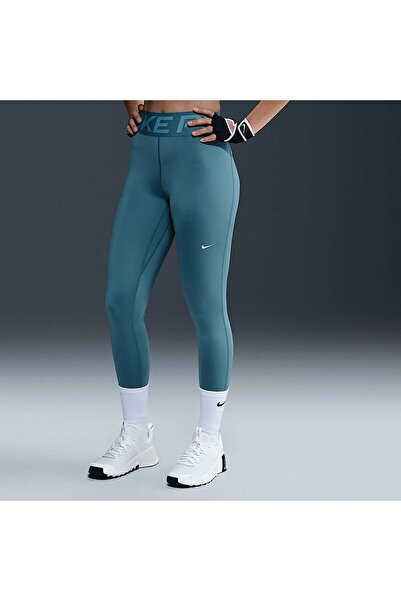 Nike Pro Sculpt Dri-Fit High-Waisted Full-Length Training Yüksek Belli Mavi K...