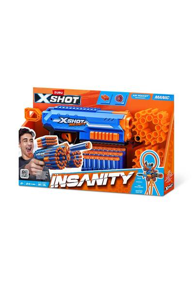 X-Shot Παιχνιδοβόλο όπλο Ανίστανσιτι Μάνικ με 24 βλήματα
