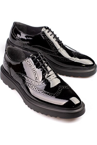 gizlitopuk 5-6 cm Height Increasing Hidden Heel Patent Leather Men's Classic ...