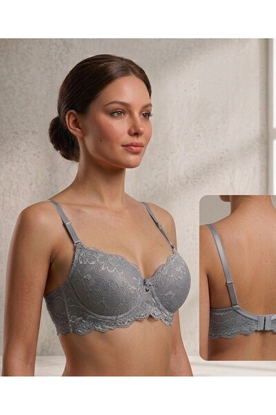 irem içgiyim Women's Wireless Lace Bra