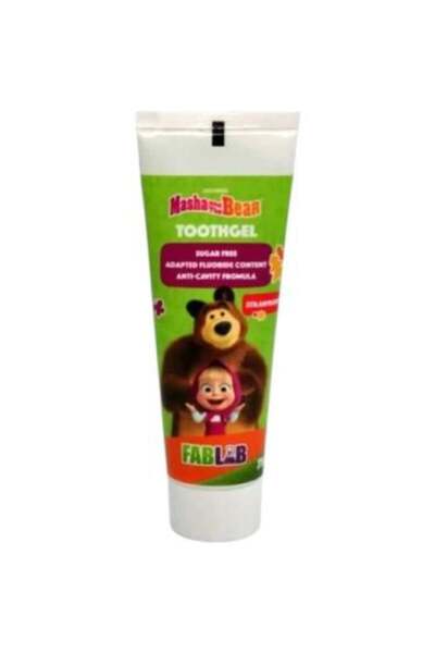 Fab lab Children's Toothpaste Masha and the Bear Strawberry Flavor with Fluor...