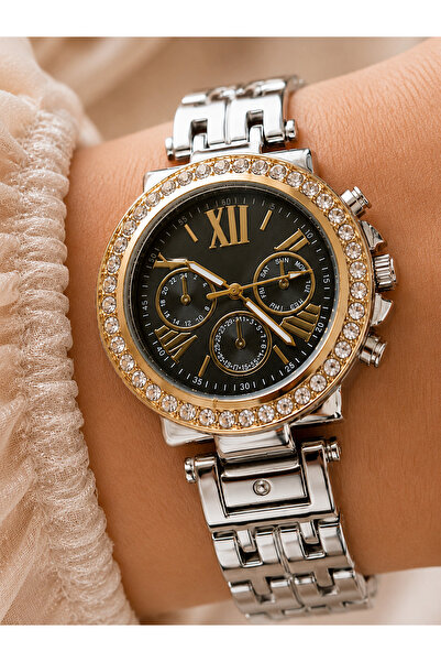Weluxa Women's Wristwatch with Zircon Stone, Silver Color, Casual and Stylish...