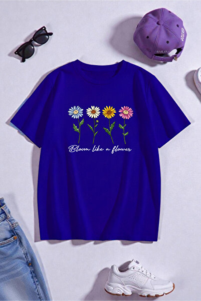 trendypassion Unisex Flowers Printed Design Tshirt