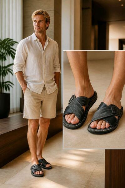 Monalisa Home Size 41 Black Color Figured Fancy Slippers