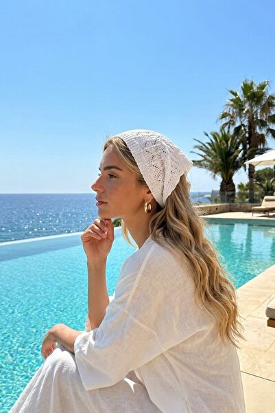LAGRANZE Premium, Lace-Up Summer Knitted Women's Bandana