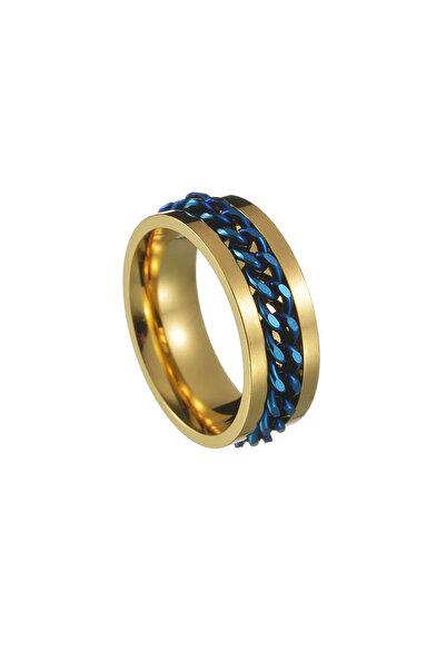 Black Season Rotatable Relaxation Ring Stainless Steel Adjustable Size 5-14 |...
