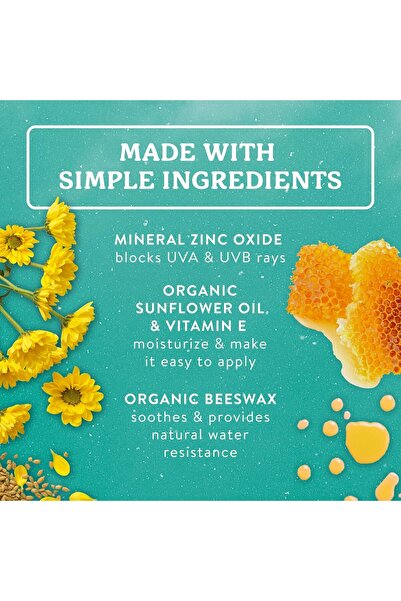 Badger SPF 40 Baby Reef Safe Natural Mineral Sunscreen Cream with Clear Zinc Oxide, Broad Spectrum & Water Resistant, Chamomile, 2.9 Fl Oz
