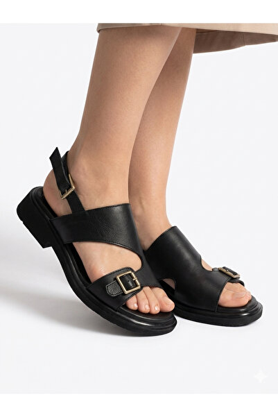 Tamdabu Ayakkabı Genuine Leather Stylish and Comfortable Buckle-Strap Women's...