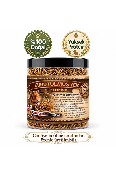 Koçlar Hamster Kurutulmuş Yem 100 ml Yüksek protein.