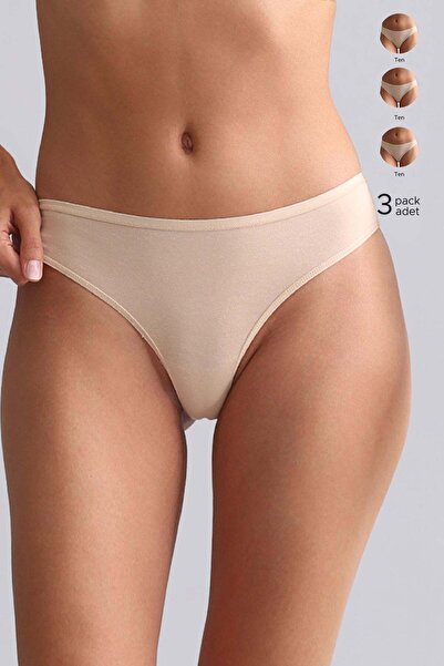 Aytuğ&Mısırlı Mısırlı Modal by TENCEL HERA Brief İnce Lastikli 3'lü Slip Külo...