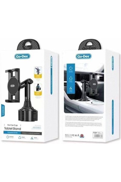 Go-Des حامل هاتف للسيارة GD-HD313، قابل للتعديل بزاوية دوران 360 درجة، أسود