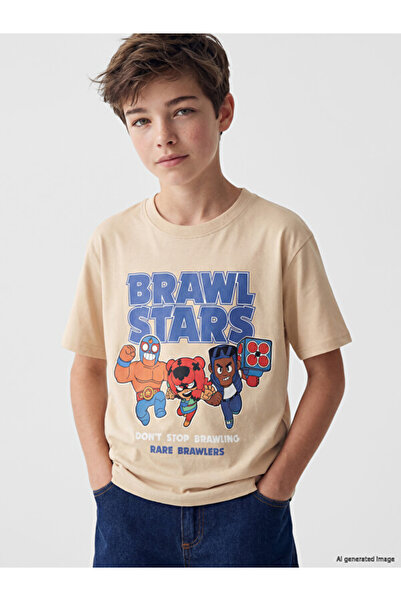 LC Waikiki Zero Roba Yaka Brawl Stars Printed Boy's T-Shirt for Style Seekers...