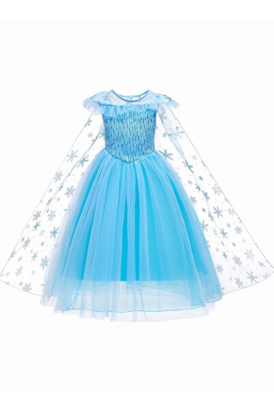 Generic Frozen Elsa Princess skirt Little Girl Princess Dress Carnival Cospla...