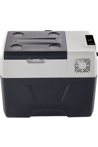 OMS Ladă frigorifică cu compresor, cu troler, Bluetooth, USB, LED, 12/24 V CC...