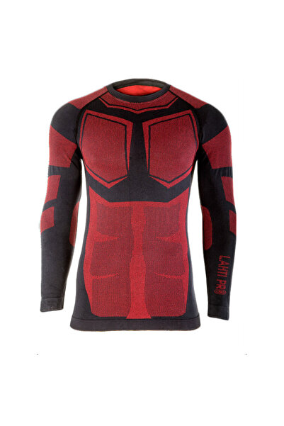 Lahti Pro Bluza de corp termoactiva / negru-rosu - s/m