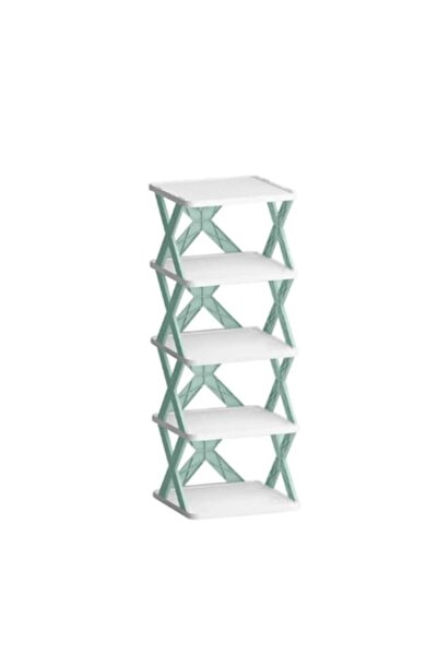DAMUR Shoe Organizer, 5 Layers, made of ABS, Modular Support, 65.5 x 24 x 26 ...