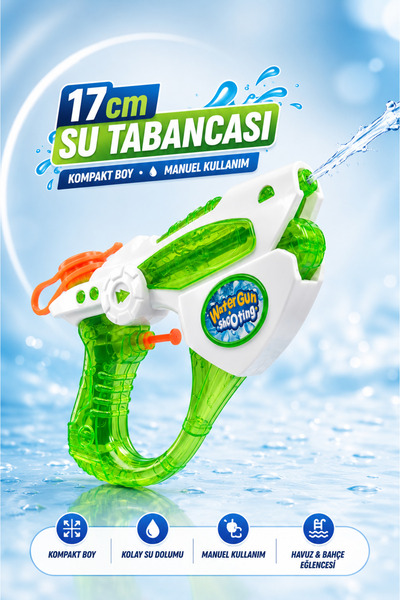 YILDIRIM OYUNCAK 17cm Su Tabancası – Water Gun Havuz ve Bahçe Eğlence Tabanca...