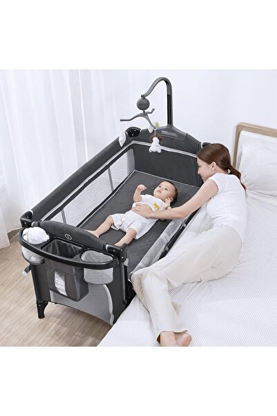 ACTEN ANGELBLISS 5 in 1 Baby Bassinet Bedside Sleeper, Rocking Bassinet, Port...