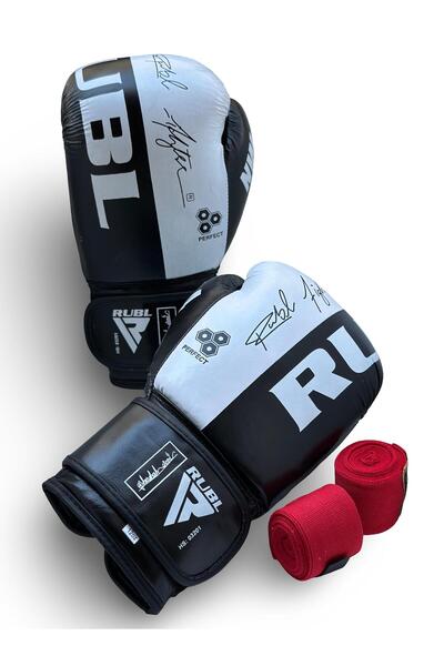 RUBBEL Rubl Genuine Calf Leather Professional Boxing Gloves |   Imported |   Free Bandage! !