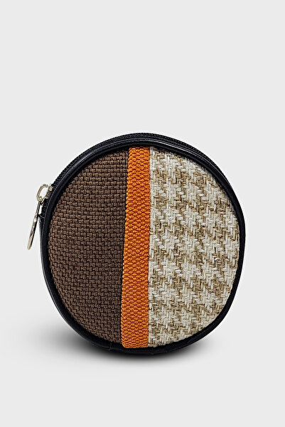 Ayşe Teyze'nin Çantaları Handmade Round Coin Purse |   Woven Fabric, Zippered...